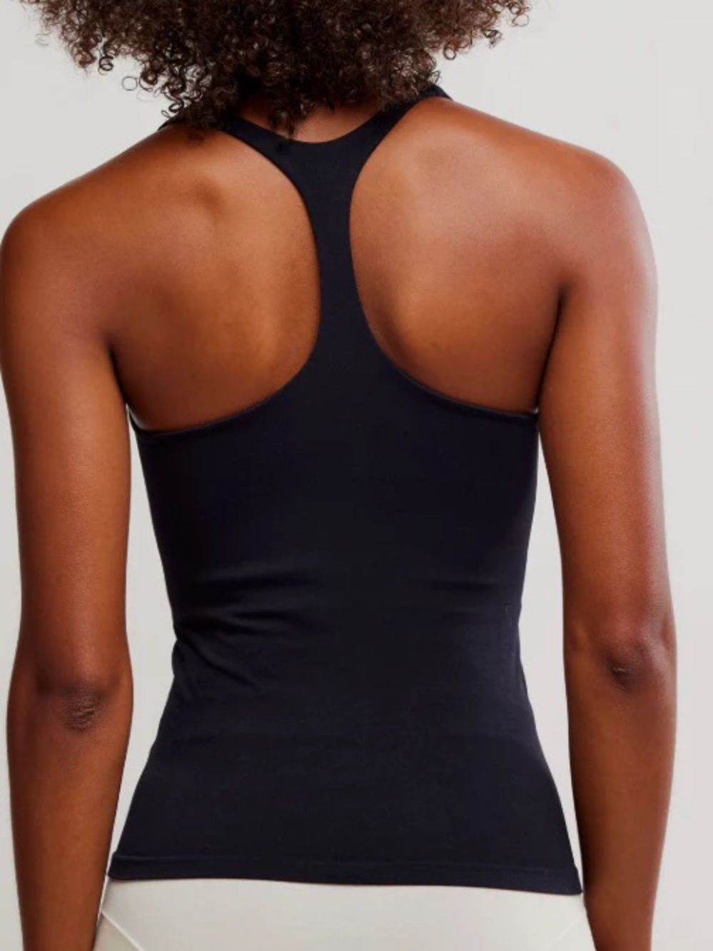 Free People Intimately Clean Lines Racerback Tank - Black - M/L